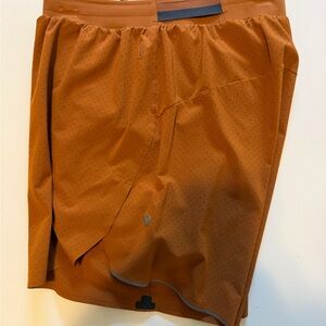 lululemon athletica Men's Athletic Shorts in Rust Orange